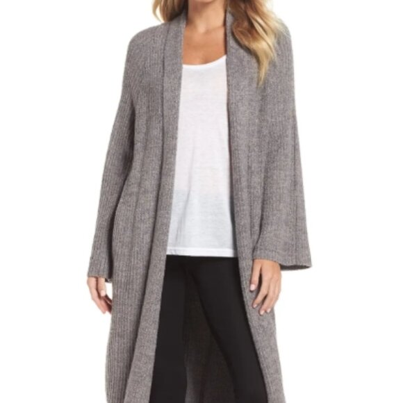 Barefoot Dreams Cozychic Lite Cross Creek Long Cardigan (in ash/pewter) - Picture 1 of 1